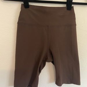 Joah brown size xs brown biker shorts